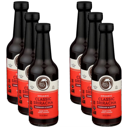 Big Tree Farms Organic Sriracha Sauce, 10 fl oz, Pack of 6