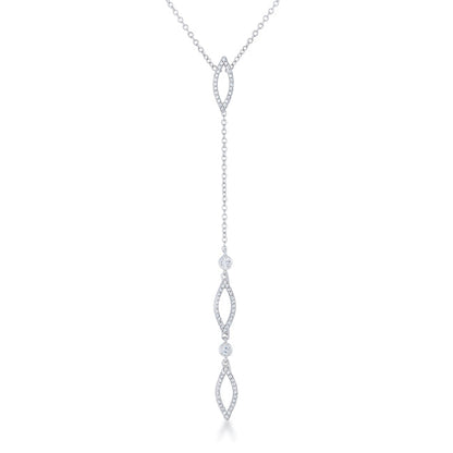Avera Carmela 0.6ct Cubic Zirconia Classic Drop Lariat Necklace