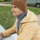 HAAKWEAR H-Stitch Cuffed Beanie - Patented Design, Made in USA - Camel Brown