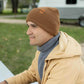HAAKWEAR H-Stitch Cuffed Beanie - Patented Design, Made in USA - Camel Brown