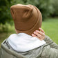 HAAKWEAR H-Stitch Cuffed Beanie - Patented Design, Made in USA - Camel Brown