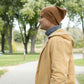 HAAKWEAR H-Stitch Cuffed Beanie - Patented Design, Made in USA - Camel Brown