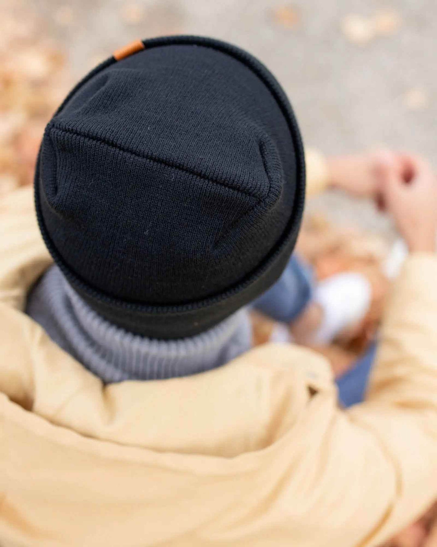 HAAKWEAR H-Stitch Cuffed Beanie - NEW Designed and Made in USA (Patented Design) - Charcoal Black