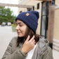 HAAKWEAR H-Stitch Cuffed Beanie - NEW Designed and Made in USA (Patented Design) - Denim Blue