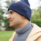 HAAKWEAR H-Stitch Cuffed Beanie - NEW Designed and Made in USA (Patented Design) - Denim Blue