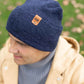 HAAKWEAR H-Stitch Cuffed Beanie - NEW Designed and Made in USA (Patented Design) - Denim Blue