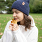 HAAKWEAR H-Stitch Cuffed Beanie - NEW Designed and Made in USA (Patented Design) - Denim Blue