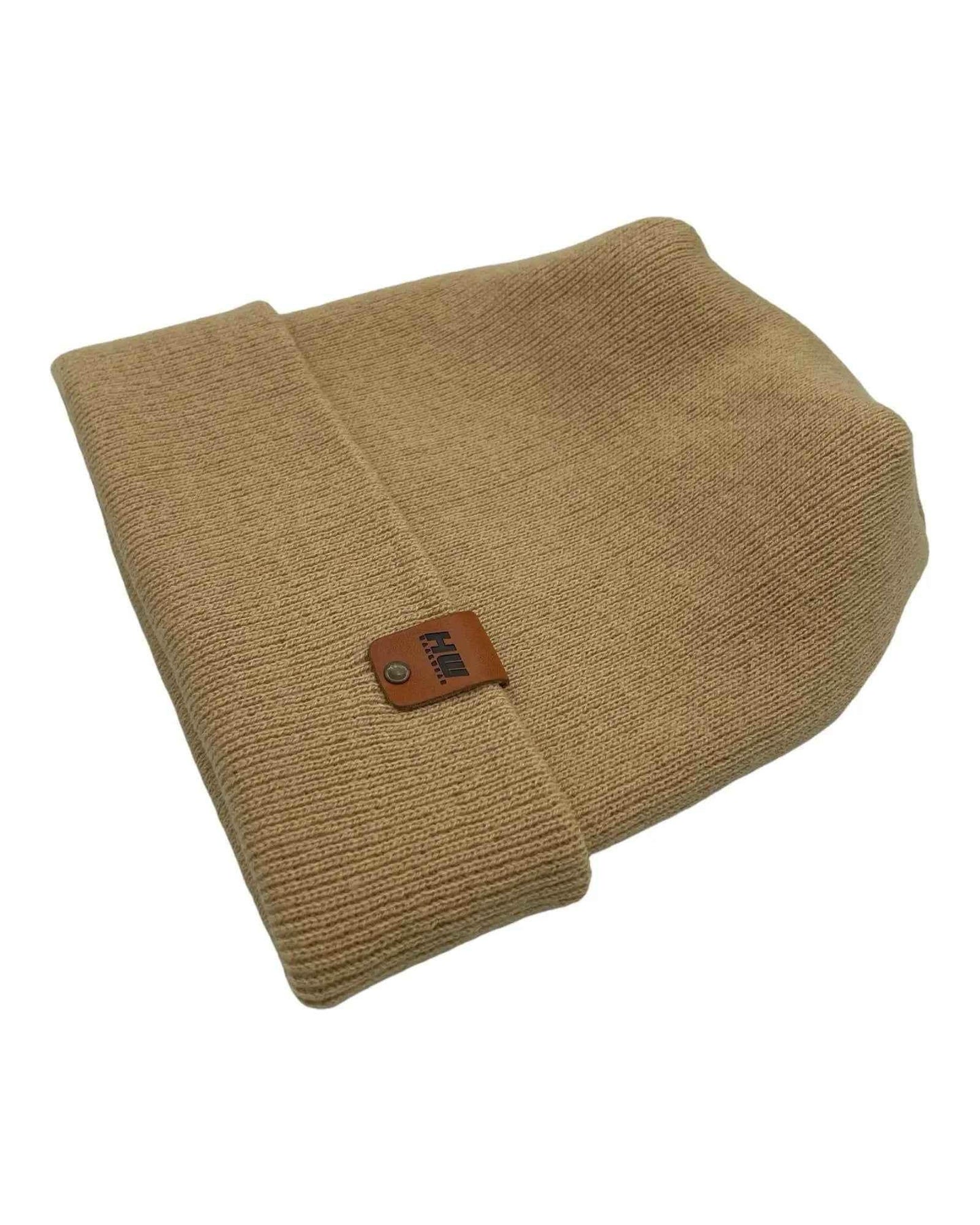 HAAKWEAR H-Stitch Cuffed Beanie - Designed and Made in USA (Patented Design) - Dune Beige