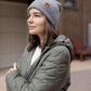 HAAKWEAR H-Stitch Cuffed Beanie - NEW Designed and Made in USA (Patented) - Koala Gray