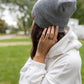 HAAKWEAR H-Stitch Cuffed Beanie - NEW Designed and Made in USA (Patented) - Koala Gray