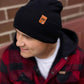 HAAKWEAR H-Stitch Cuffed Beanie - NEW Designed and Made in USA (Patented Design) - Midnight Black