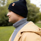 HAAKWEAR H-Stitch Cuffed Beanie - NEW Designed and Made in USA (Patented Design) - Midnight Black