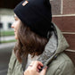 HAAKWEAR H-Stitch Cuffed Beanie - NEW Designed and Made in USA (Patented Design) - Midnight Black