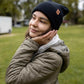 HAAKWEAR H-Stitch Cuffed Beanie - NEW Designed and Made in USA (Patented Design) - Midnight Black