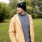 HAAKWEAR H-Stitch Cuffed Beanie - NEW Designed and Made in USA (Patented Design) - Midnight Black