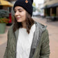 HAAKWEAR H-Stitch Cuffed Beanie - NEW Designed and Made in USA (Patented Design) - Midnight Black