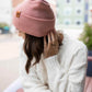 HAAKWEAR H-Stitch Cuffed Beanie - NEW Designed and Made in USA (Patented Design) - Pearl Pink