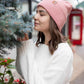 HAAKWEAR H-Stitch Cuffed Beanie - NEW Designed and Made in USA (Patented Design) - Pearl Pink
