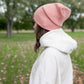 HAAKWEAR H-Stitch Cuffed Beanie - NEW Designed and Made in USA (Patented Design) - Pearl Pink