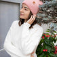 HAAKWEAR H-Stitch Cuffed Beanie - NEW Designed and Made in USA (Patented Design) - Pearl Pink