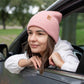 HAAKWEAR H-Stitch Cuffed Beanie - NEW Designed and Made in USA (Patented Design) - Pearl Pink