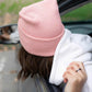 HAAKWEAR H-Stitch Cuffed Beanie - NEW Designed and Made in USA (Patented Design) - Pearl Pink