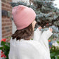 HAAKWEAR H-Stitch Cuffed Beanie - NEW Designed and Made in USA (Patented Design) - Pearl Pink