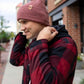 HAAKWEAR H-Stitch Cuffed Beanie - NEW Designed and Made in USA (Patented Design) - Rusty Burgundy