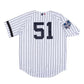 Mitchell & Ness Authentic New York Yankees 2000 WS Bernie Williams Men Jersey White/Navy Pinstripe