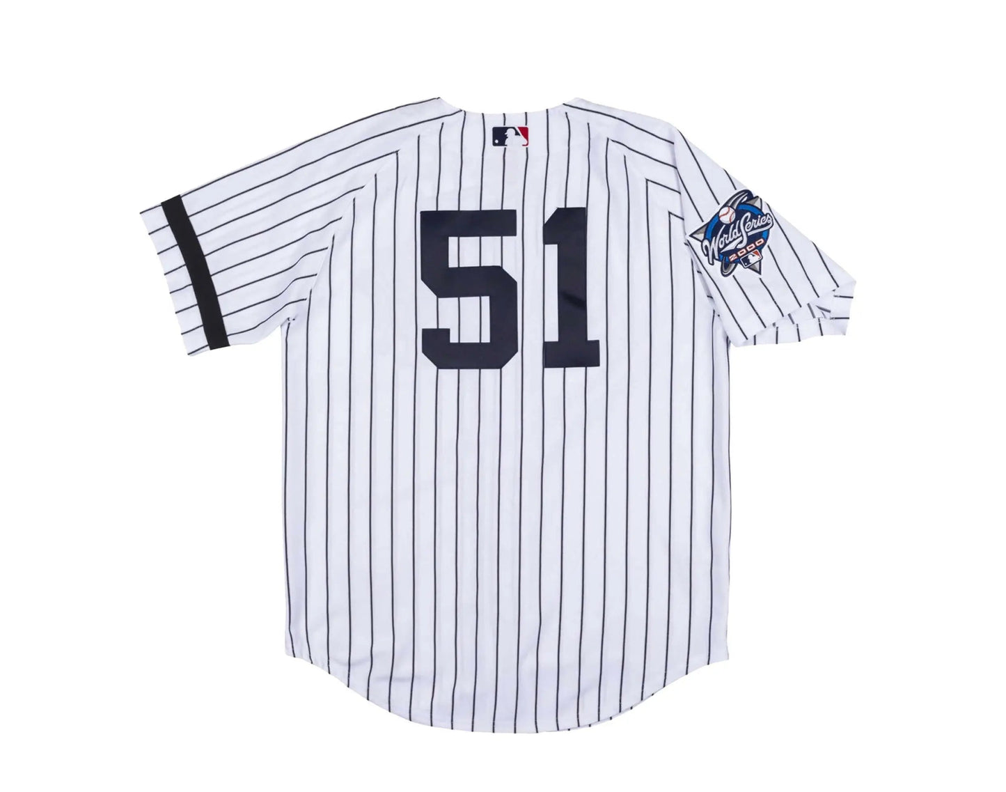 Mitchell & Ness Authentic New York Yankees 2000 WS Bernie Williams Men Jersey White/Navy Pinstripe