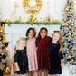 Hunter Green Velvet Sequin Dress