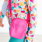 Neon Pink Crossbody Bag