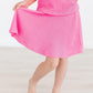 Neon Pink Scrunchy Twirl Skort