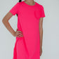 Neon Pink T-Shirt Dress