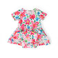 Neon Floral S/S Twirl Bodysuit