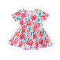 Neon Floral S/S Twirl Bodysuit