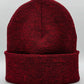New York, Classic Cuffed Knit Beanie, Black and Red Fusion