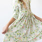 No Bunny Like You 3/4 Sleeve Ruffle Twirl Dress