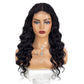 Long Curly U Part Lace Wig - 90% Human Hair Blend - Loose Wave African Wig - Sweet & Cute Style