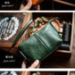 Genuine Leather Retro Portable Phone Bag | New Top Layer Cowhide Crossbody for Women (Pure Color)