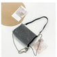 New Arrival Trendy Rhinestone Small Square Bag | Full Diamond Underarm Bag & Women's Chain Shoulder Crossbody Small Handbag (Japanese & Korean Style)
