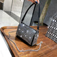 New Arrival Trendy Rhinestone Small Square Bag | Full Diamond Underarm Bag & Diamond-Embedded Women's Shoulder Crossbody Small Handbag