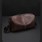 Japan Men's Portable Travel Commuter Small Shoulder Bag | New Niche Style Messenger Bag (PU Leather Crossbody Satchel)
