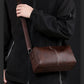 Japan Men's Portable Travel Commuter Small Shoulder Bag | New Niche Style Messenger Bag (PU Leather Crossbody Satchel)