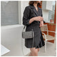 Rhinestone Square Pouch | Full Diamond Underarm Bag & Chain Shoulder Crossbody (Small Handbag, Japanese & Korean Style)