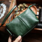 Genuine Leather Retro Portable Phone Bag | New Top Layer Cowhide Crossbody for Women (Pure Color)