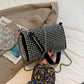New Arrival Trendy Rhinestone Small Square Bag | Full Diamond Underarm Bag & Diamond-Embedded Women's Shoulder Crossbody Small Handbag