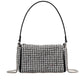 New Arrival Trendy Rhinestone Small Square Bag | Full Diamond Underarm Bag & Diamond-Embedded Women's Shoulder Crossbody Small Handbag