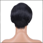 Transparent Lace Front Short Human Hair Bob Wig | Real Human Hair Bobo Headgear for Women (Business/OL Style)