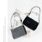New Arrival Trendy Rhinestone Small Square Bag | Full Diamond Underarm Bag & Women's Chain Shoulder Crossbody Small Handbag (Japanese & Korean Style)